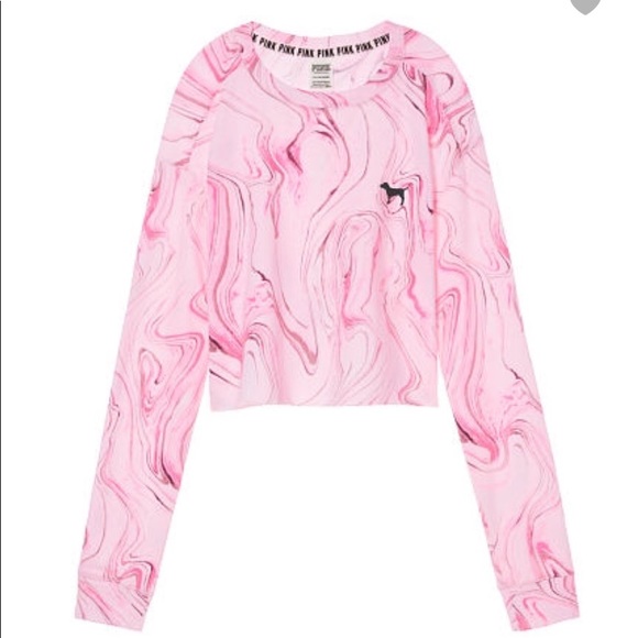 Pink Cropped Campus Crew - Picture 2 of 2